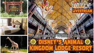 🔴 LIVE - Disney's Animal Kingdom Lodge - Complete Walking Tour 07.26.23