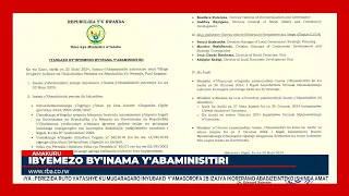 Ibyemezo by'Inama y’Abaminisitiri yateranye kuri uyu wa Kane, tariki ya 25 Mata 2024