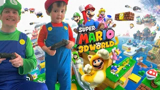 Super Mario 3D World= World 1-2 | Green Stars and Stamp