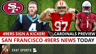 49ers News Today: San Francisco Signs K Joey Slye + 49ers Injury Report | 49ers vs Cardinals Preview