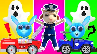 Crazy Rabbits vs Police Officer | Cartoon Short Episodes | Dolly and Friends 3D | Funny Compilation