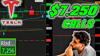 HOW I MADE $7,000 DAY TRADING TSLA LIVE (Start to Finish)