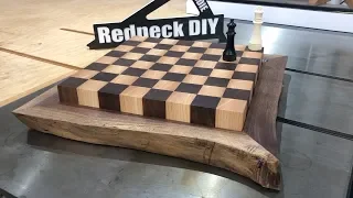 🛠 Making a Live Edge Chess Board from a Slab