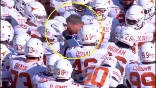 Texas Head Coach Head Butts Helmet 🤨🧐😂