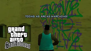 GTA: San Andreas - TODAS as 100 PICHAÇÕES de uma só vez!! #3