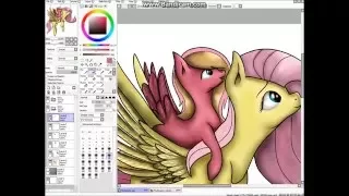 Mlp Speedpaint: Fluttershy and ShyFlower