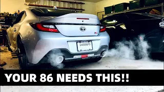 Installing The Corsa Cat-back Exhaust on His New 2022 Toyota GR86!!