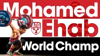Mohamed Ehab 2017 World Champion Full Warm Up Session & Competition 165kg Snatch 196kg C&J