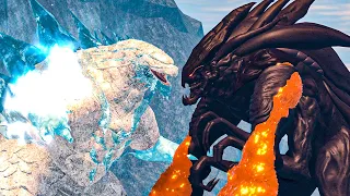 Muto Prime vs Frostbite Godzilla - Roblox Kaiju Universe