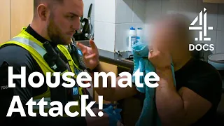 Police Arrest After Housemate Attack | 999: What's Your Emergency? | Channel 4