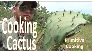 How To Campfire Cook Cactus Pads (Primitive Cooking)