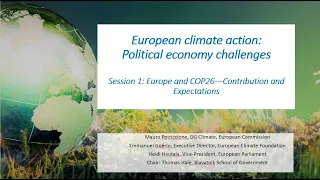 European climate action: Political economy challenges - Session 1