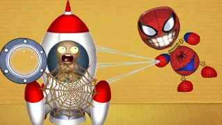 The Space Mission VS Spider Buddy - Kick The Buddy