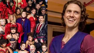 Aaron Tveit and the cast of Moulin Rouge random cute moments