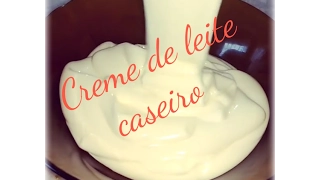 Creme Culinário tipo -Creme de Leite Caseiro -  Fica igual o da lata !!