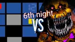 FNAF 4 6th night with all Cheats Again...