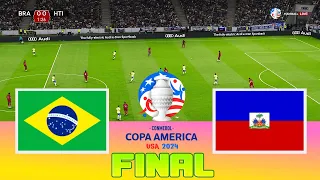 BRAZIL vs HAITI - Copa America 2024 Final | Full Match All Goals | Football Match