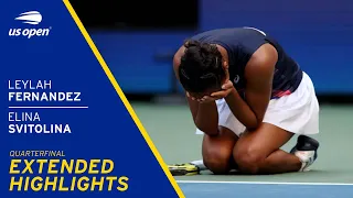 Leylah Fernandez vs Elina Svitolina Extended Highlights | 2021 US Open Quarterfinal