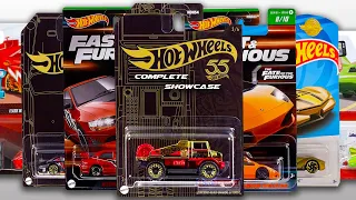 Showcase - Hot Wheels 55th Anniversary Set, Fast & Furious Set, Mix P Case STH, Basics & Many More.