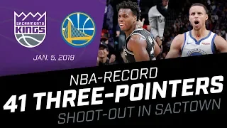 Kings vs Warriors | NBA RECORD 41 Three-Pointers!