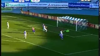Арсенал - Карпаты - 3:0. Гол: Андрей Богданов (42')