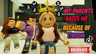 MY PARENTS HATE ME BECAUSE OF TIKTOK !! ||  Brookhaven Movie (VOICED) || CoxoSparkle2