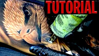 TATUAGEM DE ÁGUIA | tattoo time lapse 2023 | PASSO A PASSO com dicas