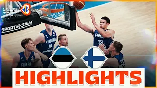 🇪🇪 EST - 🇫🇮 FIN | Basketball Highlights - #FIBAWC 2023 Qualifiers