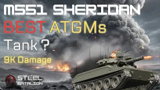 M551 Sheridan - Best ATGMs Tank?  WOT Intense Carry Game (World Of Tanks Gameplay)