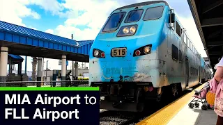 Tri Rail, Train ride from Miami International Airport to Fort Lauderdale International Airport FLL