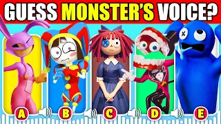 IMPOSSIBLE 🔊 Guess The Voice! | The Amazing Digital Circus, Rainbow Friends & Billie Bust Up