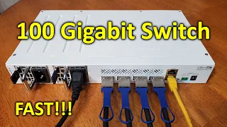 Mikrotik CRS504-4XQ-IN 100GbE Network Switch Review, Setup, and Testing