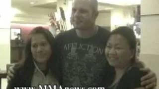 Fedor Poses For A Picture With 2 Fans From Japan in the USA - MMA's Worldwide Power