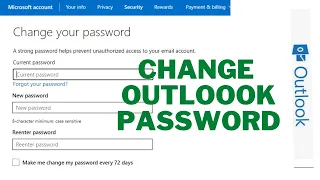 Change Outlook Email Password