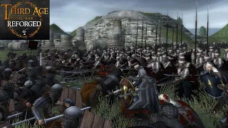 MEN, ELVES AND DWARVES DEFEND TOL FALAS (Siege Battle) - Third Age: Total War (Reforged)