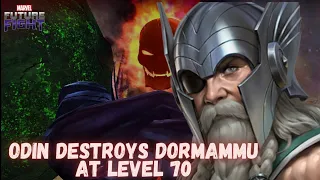 Odin kills Dormmamu at Level 70 (ODIN GBR Test) - Marvel Future Fight