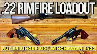 Cowboy Action “Plinking”?! 22 Rimfire Winchester 9422 & 50th Anniversary Ruger Single Six Revolvers!
