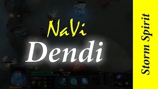 NaVi Dendi - Storm Spirit in a high 7k MMR Gameplay Dota 2