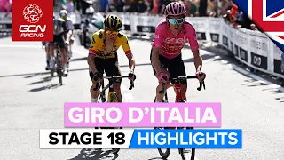 Time Gaps In The Race For Pink! | Giro D'Italia 2023 Highlights - Stage 18