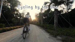 Cycling by the Sea in Shenzhen, China