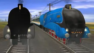 Amazing Race: LNER A4 Mallard Vs. LNER A4 Silver Link (Viewer’s Request)