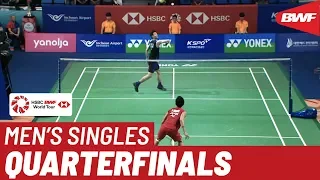 QF | MS | Kento MOMOTA (JPN) [1] vs. LEE Zii Jia (MAS) | BWF 2019