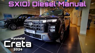 Hyundai Creta SX(O) 2024🔥| Black looks Sexy👌| Manual Diesel top model