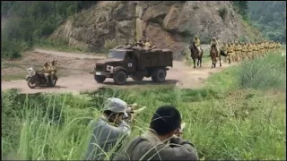 [HD Movies]Japanese troops swaggeringly transport supplies,unaware of the ambush by a sharpshooter.