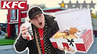 TRYING THE WORST REVIEWED KFC *I FOUND A CHICKEN HEAD IN MY KFC* (1 STAR KFC!!)