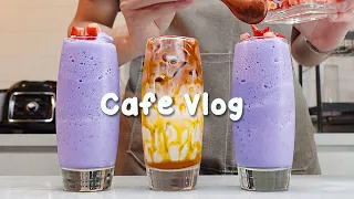 💜타로 스무디가 최고🥛30mins Cafe Vlog/카페브이로그/cafe vlog/asmr/Tasty Coffee#495