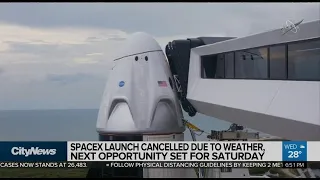 SpaceX launch cancelled due to weather