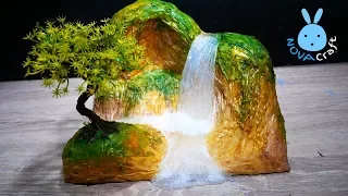 DIY Hot Glue Waterfall Using Newspaper waste of paper - Hot Glue NOVA Craft