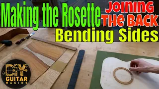 Guitar #106 | Day 1 | Making the Rosette, Joining the Back, Bending Sides