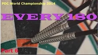 ALL 180s of PDC World Championship 2014 | Part 6
